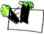 fragmento del dibujo de un niño