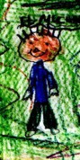 fragmento del dibujo de un niño