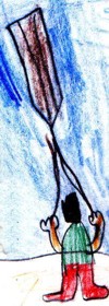 detalle del dibujo de un niño