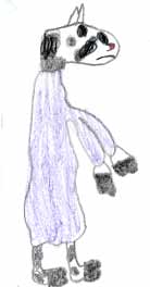 Esta vaca ¿será de Totó? (Dibujo de un niño)
