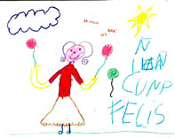 dibujo de la niña llamada Lucia